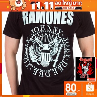 เสื้อวง Ramones เสื้อ ราโมนส์ ร็อคในตำนาน ลายอมตะ เสื้อวินเทจ RCM262