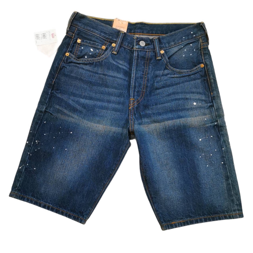 กางเกงยีนส์ลีวายส์ขาสั้น Levi's 501 Straight Leg Button-Fly