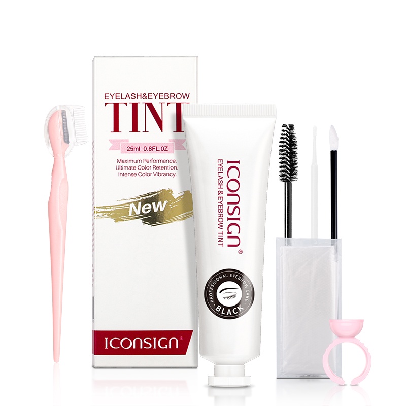 Iconsign ครีมย้อมคิ้ว ครีมย้อมสีคิ้ว กันเหงื่อ มืออาชีพ ย้อมสีขนตา คิ้ว มาสคาร่า กันน้ํา ติดทนนาน ราคา ถูกที่สุด ดีลบีเคเค