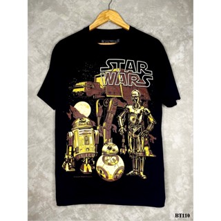 Starwarsเสื้อยืดสีดำสกรีนลายBT110