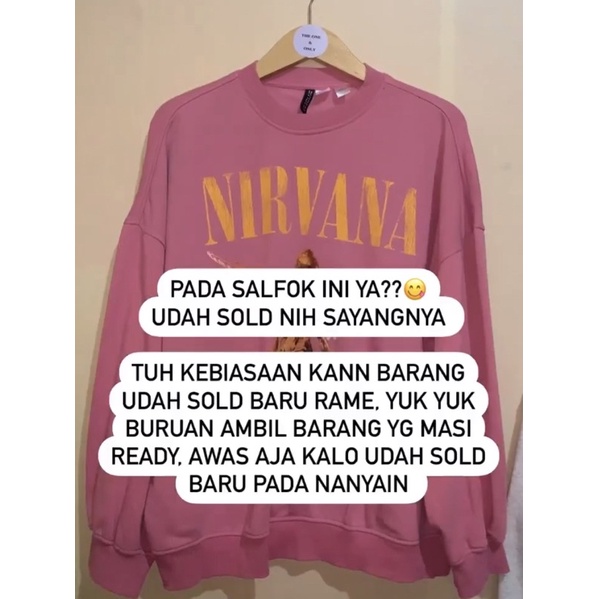 เสื้อสเวตเตอร์ H&m nirvana