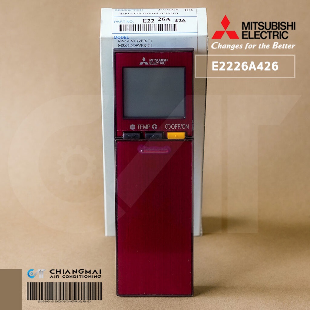 E2226A426 รีโมทแอร์ Mitsubishi Electric รีโมทแอร์มิตซูบิชิ รุ่น MSZ-LN13VFR, MSY-LN18VFR อะไหล่แอร์ 