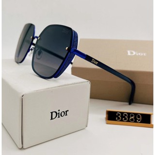 Dior เทรนด์แฟชั่น หรูหรา เต็มกรอบ แว่นกันแดด สําหรับผู้ชาย และผู้หญิง UV400