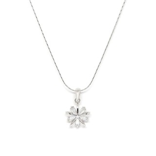 Fyne Fories Let It Snow Necklace ♡ สร้อยคอ snowflake ประดับ zirconia ♡ fynefories