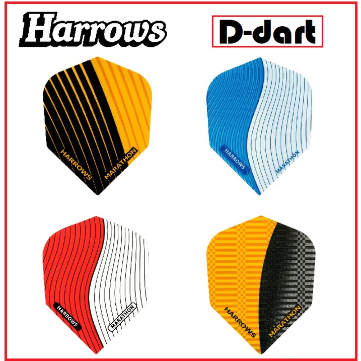 Harrows Dart Flights - Standard Marathon Extra Strong Darts Flight (SAYAP ARROW)