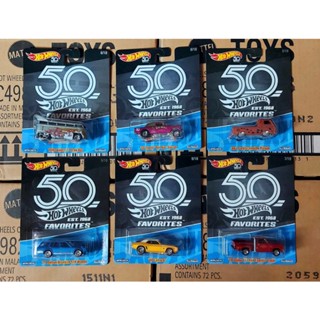 Hotwheels รถเหล็ก1/64 Hot wheels 50th 1968 Favorites