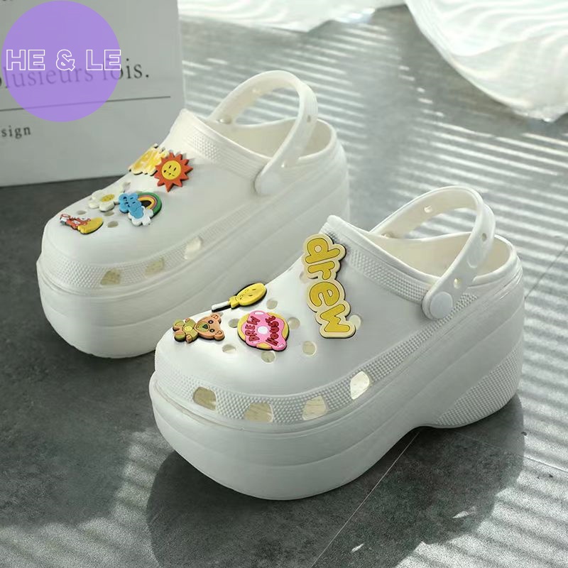 รองเท้าส้นสูง 10 เซนติเมตร พื้นหนา diy สําหรับผู้หญิง