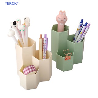 Erck&gt; ใหม่ กล่องเก็บแปรงแต่งหน้า เครื่องสําอาง 3 ช่อง