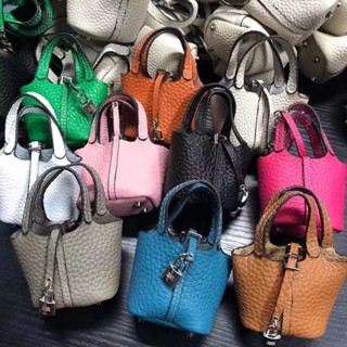 2022 Small Bag Luxury H Mini Key Case Cowhide Coin Basket Bag Airpod Earphone Case Car Key Small Bag Decoration Pendant