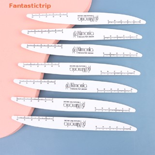 Fantastictrip 10 ชิ้น ตะไบเล็บมืออาชีพ 100/180 ไฟล์กระดาษทราย สีขาว ตะไบเล็บแฟชั่น