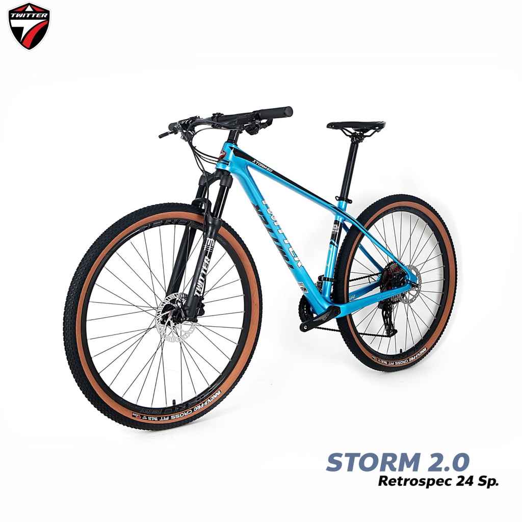 จักรยานเสือภูเขา TWITTER STORM 2.0 เฟรมคาร์บอน 24SPD