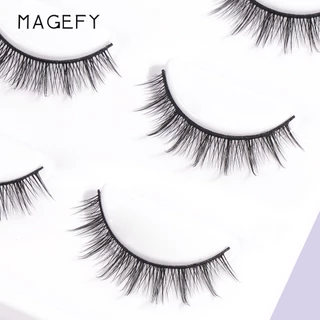 MAGEFY 5D ขนตาปลอม 3 คู่ ขนตาปลอมธรรมชาติ ขนตา ขนมิงค์ แบบธรรมชาติ Eyelashes 11 สไตล์ 7378