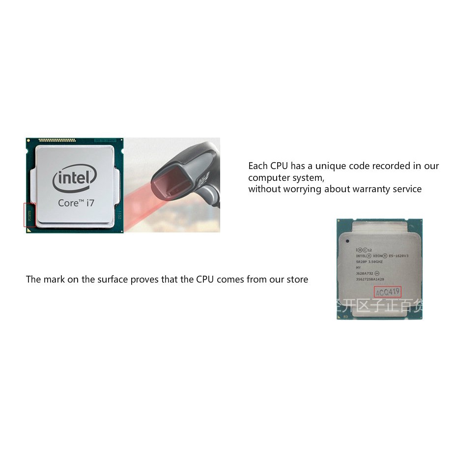 เมนบอร์ดเซิร์ฟเวอร์ Intel Xeon E5 2620 V2 Processor SR1AN 6 Core 2.1GHz 15M 80W E5 2620V2 CPU รองรับ X79 JSBQ #3