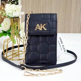 ANNE KLEIN QUILTED FLAP PHONE C AKH4058 กระเป๋าครอสบอดี้ใส่มือถือได้ทุกรุ่น สายโซ่+หนังรองบ่า ถอดได้