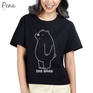 Ten&amp;Co T-Shirt Crop เสื้อยืดครอปสั้น ลาย We BARE BEARS รุ่น BBTF201001