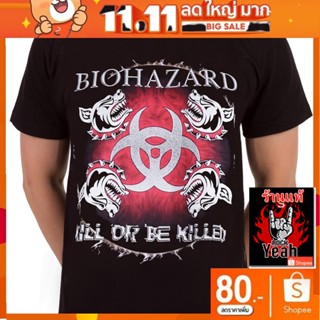 เสื้อวง Biohazard เสื้อลาย ไบโอฮาซาร์ด เสื้อวินเทจ เสื้อยืดผช เสื้อวินเทจ RCM1722