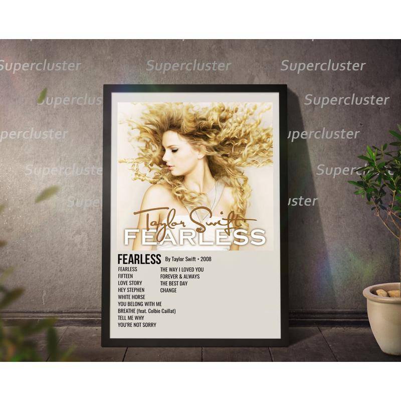 Taylor Swift อัลบั้มปกเพลง และภาพวาดผ้าใบ สไตล์มินิมอล รูปที่ 6