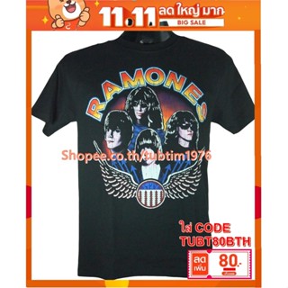 เสื้อวง Ramones เสื้อยืดแฟชั่นวงดนตรี เสื้อวินเทจ ราโมนส์ RMN1787