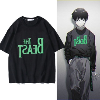 เสื้อยืด EVA ศตวรรษใหม่ evangelion อะนิเมะรอบร่วมแขนสั้นเสื้อยืดผู้ชายและผู้หญิง Ikari Shinji ใหม่หลวมฤดูร้อนเสื้อผ้า