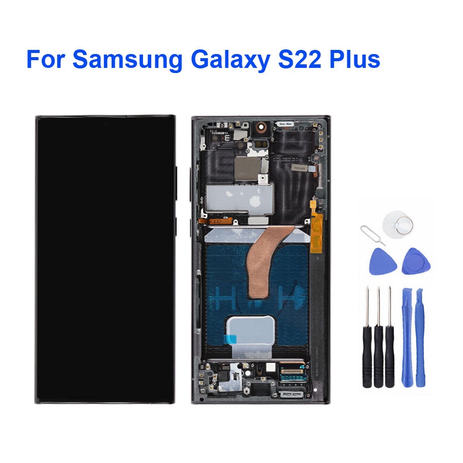 หน้าจอโทรศัพท์ Samsung Galaxy S22, S22 Ultra, S22 Plus ของแท้พร้อมหน้าจอ AMOLED สีดํา ให้ฉัน