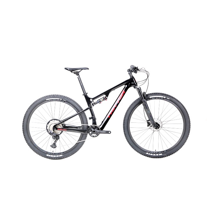 จักรยานเสือภูเขา TWITTER OVERLORD Full suspension bike, เฟรมคาร์บอน 1x12 speed Deore โช๊คลม ปี 2022
