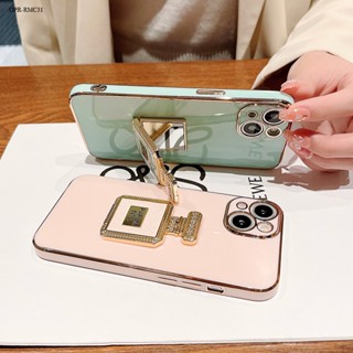 Realme C33 C31 C30 C30S C2 เคสเรียวมี สำหรับ Case Mirror Perfume Bracket เคส เคสโทรศัพท์ เคสมือถือ Phone Cases