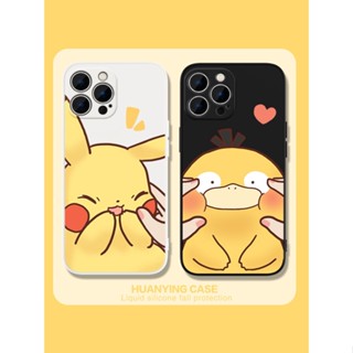 Pinch face Pikachu เคสไอโฟน iPhone 11 14 pro max 8 Plus case X Xr Xs Max Se 2020 cover 14 7 Plus เคส iPhone 13 12 pro ma