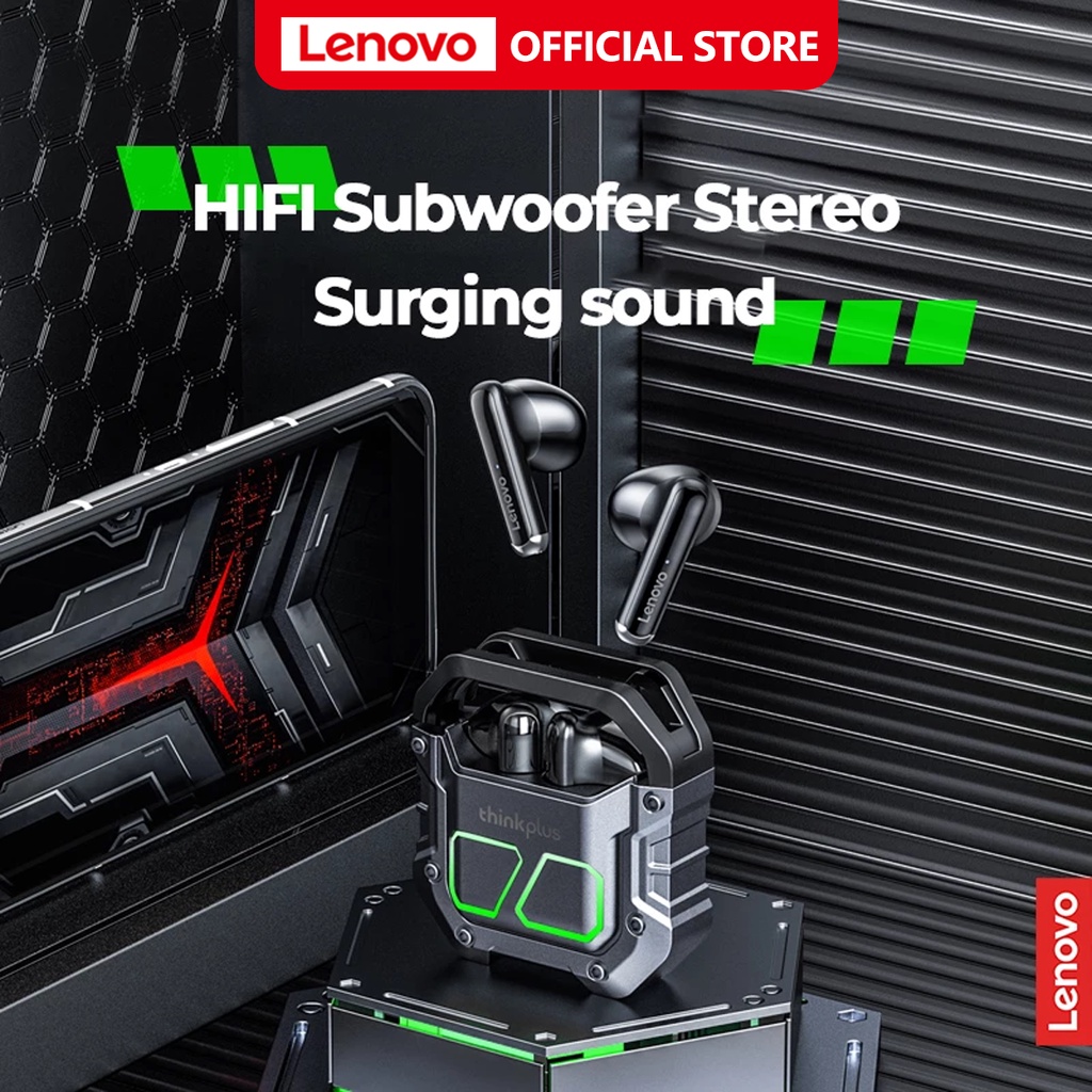 Lenovo XT81 หูฟังเกมมิ่ง Low latency TWS หูฟังไร้สาย Bluetooth 5.3 หูฟัง Earphone Gaming With Mic True Wireless Headset Handfree Earbuds Audio