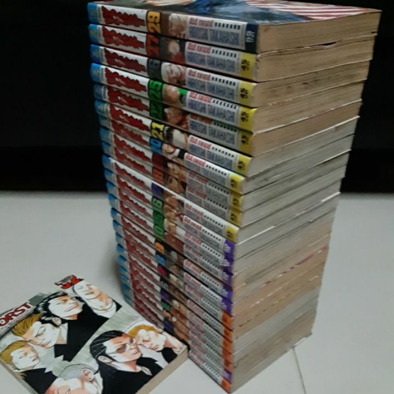 หนังสือ การ์ตูนมังงะ WORST วอร์ส โดย ฮิโรชิ ทาคาฮาชิ,หนังสือการ์ตูน HIDEYUKI YONEHARA แสบกว่านี้มีอี