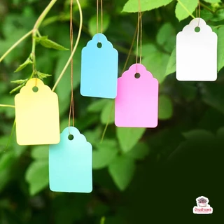 [ 100 ชิ้น ] ป้ายชื่อต้นไม้แบบห้อย ป้ายชื่อพลาสติก มีหลายขนาด