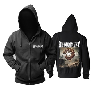 เสื้อกันหนาว มีฮู้ด แต่งซิป ลาย Devourment Death Death เหมาะกับของขวัญวันวาเลนไทน์ สไตล์ฮาราจูกุ สไตล์พังก์ร็อค แฟชั่นคลาสสิก สําหรับผู้ชาย