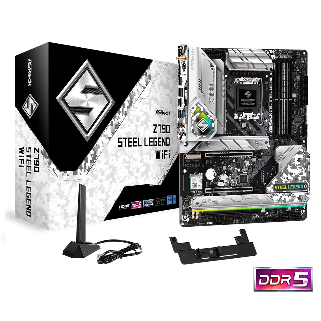ASRock Z790 Steel Legend WiFi DDR5 Intel LGA1700 Motherboard เมนบอร์ด