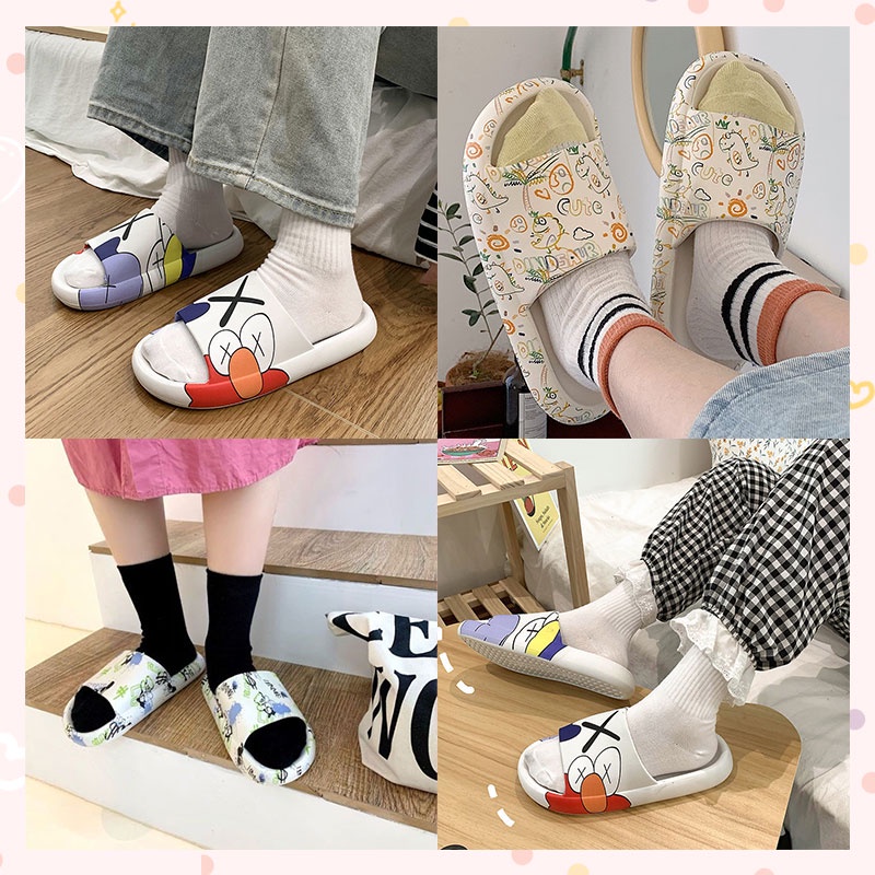 LGShoes สินค้าขายดี👑รองเท้าแตะแฟชั่น ลายการ์ตูนสีสันสดใส มีให้เลือกจุก 3 ลาย  🌷สวยน่ารักมากๆ
