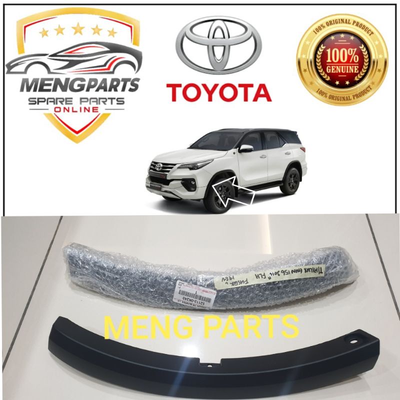 FORTUNER GUN155,GUN156 2016Y-2021Y ด้านหน้าฝาครอบด้านข้าง,ด้านข้าง BUMPER OVER FANDER RH-52112-0K240