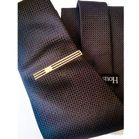 Houseofcuff Clip Tie Pin Tie Clasp Regular Slim Fork Pin Tie Bar