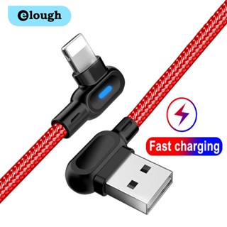 Elough สายชาร์จ Micro USB Type C หมุนได้ 90 องศา 1 เมตร 2 เมตร ชาร์จเร็ว สําหรับโทรศัพท์มือถือ