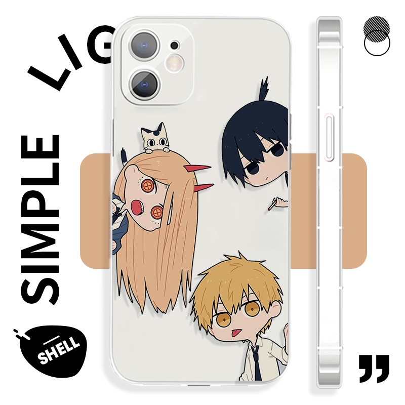 Chainsaw Man Hayakawa Autumn and Pawa เคสไอโฟน 7 8 plus se2020 8พลัส เคส iPhone 13 pro max 12 11 14 case Xr Xs X cover