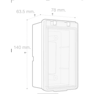 NANO-406 406C กล่องกันน้ำ บ็อกกันน้ำ ฝาทึบ ขนาด 2x4 กล่องเบรกเกอร์ ฝาปิด กันน้ำ NANO 406 406C ขนาด