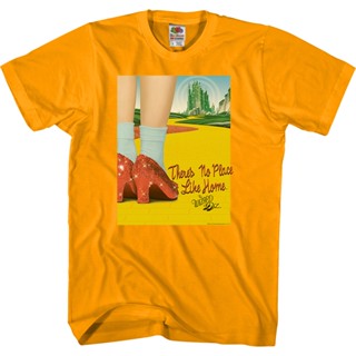 Theres No Place Like Home Wizard Of Oz T-Shirt เสื้อยืดผู้ชาย เสื้อยืดวินเทจ เสื้อยืด oversize เสื้อผ้าแฟชั่น เสื้อยืด