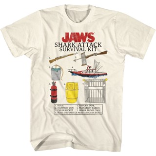 Shark Attack Survival Kit Jaws T-Shirt เสื้อแฟชั่นผญ2022 อื่นๆ เสื้อยืดผู้หญิง เสื้อยืด oversize