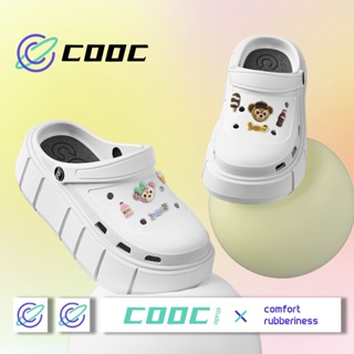 COOC 🚚พร้อมส่ง🚚 สไตล์เกาหลี รองเท้าแตะ รองเท้าหัวโต ผู้หญิง นุ่มสบาย หัวโต ตัวติดรองเท้า16