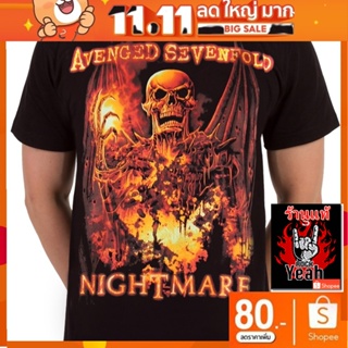 เสื้อวง Avenged Sevenfold เสื้อผ้าแฟชั่น อะเว็นจด์เซเวนโฟลด์ A7X เสื้อยืดผู้ชาย Rock เสื้อวินเทจ RCM1265