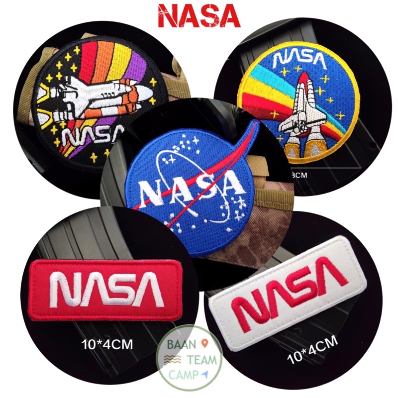 อาร์ม 10 ตีนตุ๊กแก NASA นาซ่า อวกาศ ติด เสื้อ กระเป๋า อาม หมวก ธง นักบิน ธงชาติ nasa ยาน army เดินป่า อเมริกา ยานอวกาศ