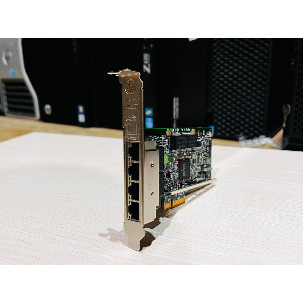 การ์ด Lan Broadcom 5719 Quad Port 1Gbe 4port แบบขายาว มือสองพร้อมใช้งาน