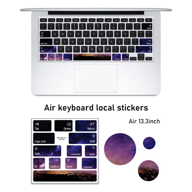 MIS สติ๊กเกอร์ปุ่มสติกเกอร์แป้นพิมพ์ภาษาอังกฤษโน้ตบุ๊คสําหรับสติ๊กเกอร์คอมพิวเตอร์ macair - รูปที่ 7