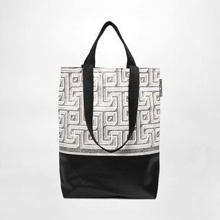 กระเป๋า Tote Bag Akaneg Form ลาย Wood Block Print