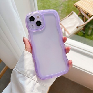 เคสโทรศัพท์ซิลิโคน TPU ใส แบบนิ่ม ลายคลื่น สําหรับ Samsung Galaxy S22 S21 S20 Plus Ultra FE 5G