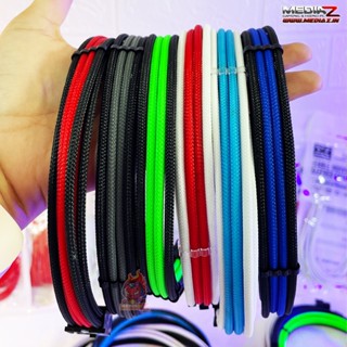 สายถัก Extension Cable🌈White / Black / Red / MB 24Pin , CPU 4+4Pin , VGA 6+2Pin Xigmatek icable ของแท้ ประกัน1ปี