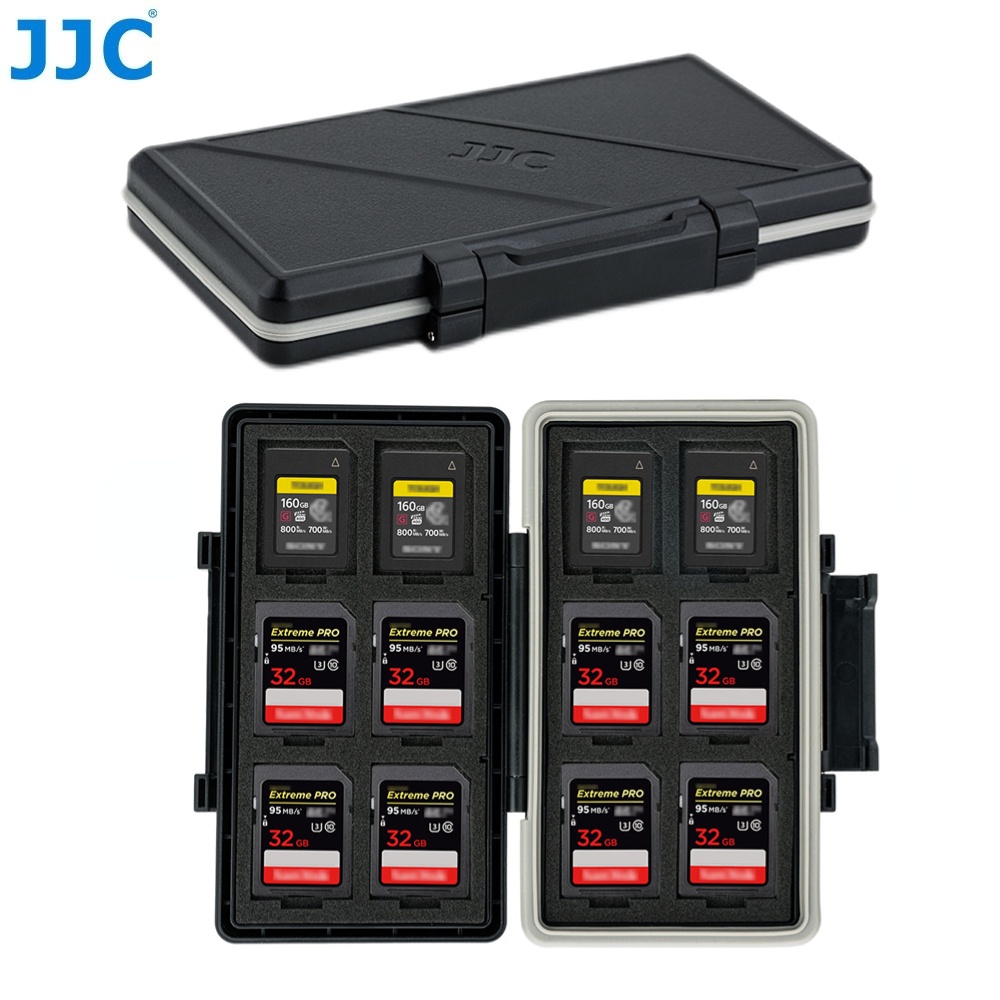 JJC กล่องใส่ SD Card เคสการ์ดหน่วยความจำ 24 ช่อง , การ์ด SD และ CFexpress Type A กล่องเก็บการ์ดป้องกันสำหรับกล้อง Sony A7R5 A7M4 A7S3 A1 a7R V a7 IV a7S III และอื่น ๆ