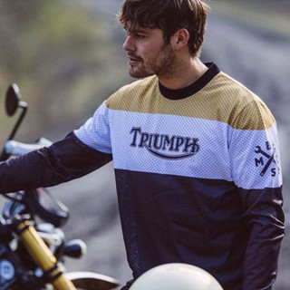 Triumph retro TRIDENT 660 T120 T100 BOBBER motorcycle riding suit off-road suit sweat-wicking breathable quick-drying sweater